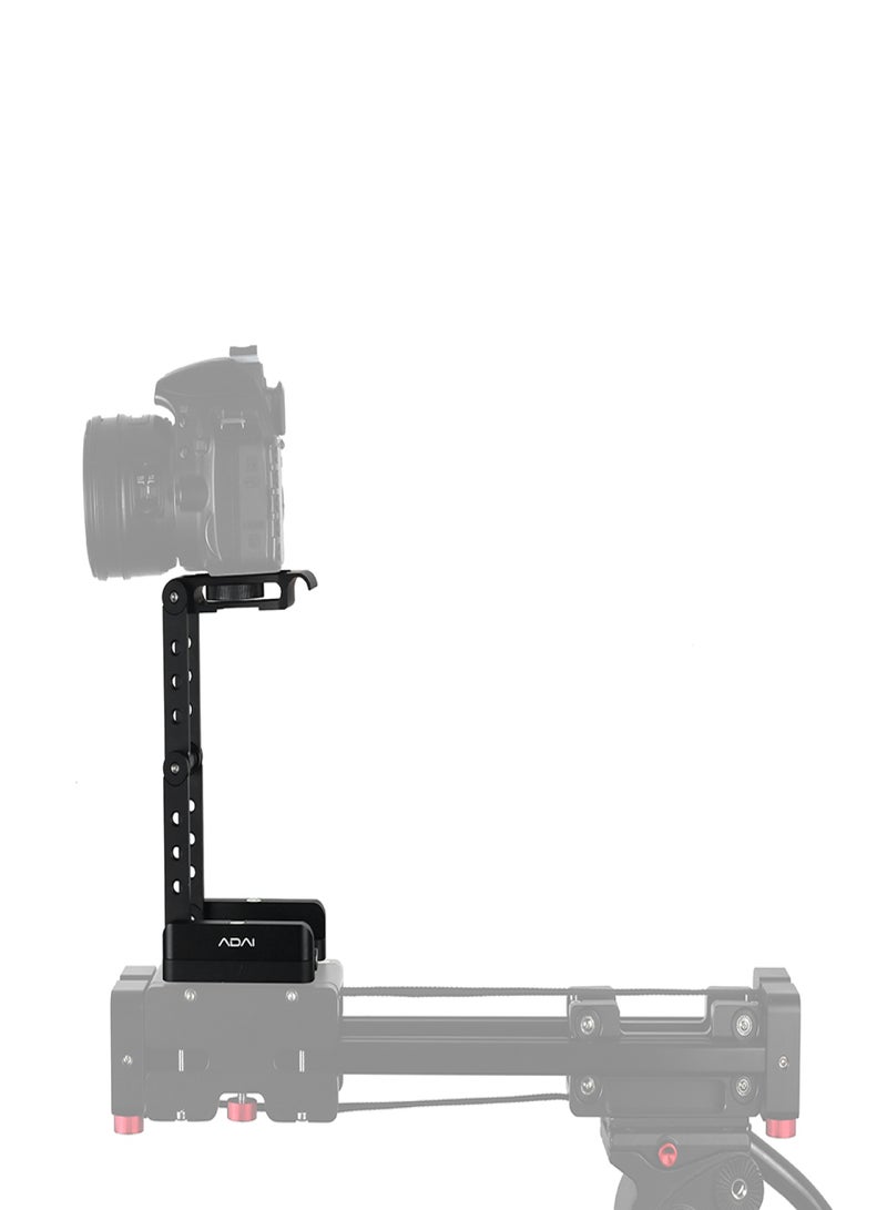 ADAI Z-Shaped Flex Tilt Tripod Head Aluminum Alloy Folding Z Tilt Head 360° Rotary Quick Release Plate Stand Mount Spirit Level for Canon Nikon Sony Pentax DSLR Camera - Image 3